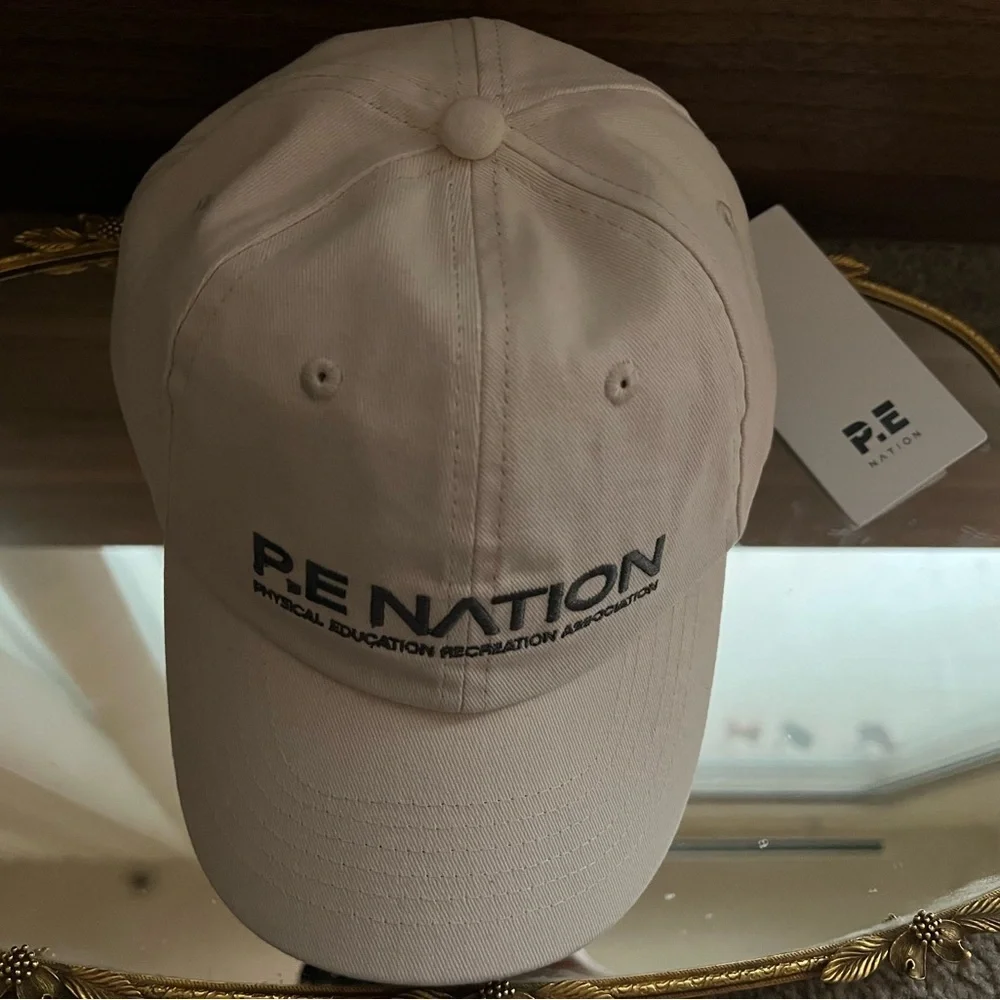 NWT P.E Nation Homage Cap Cream Hat
